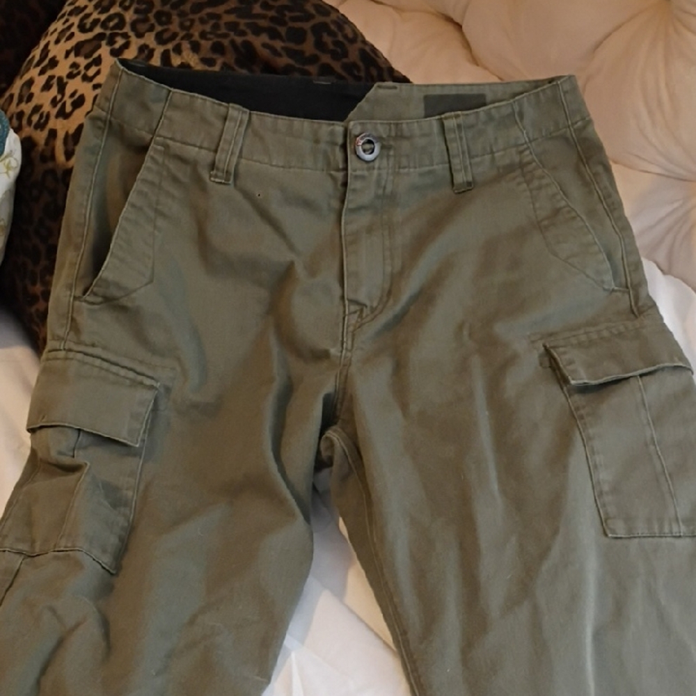 Volcom Men's Green Cargo Pants 32